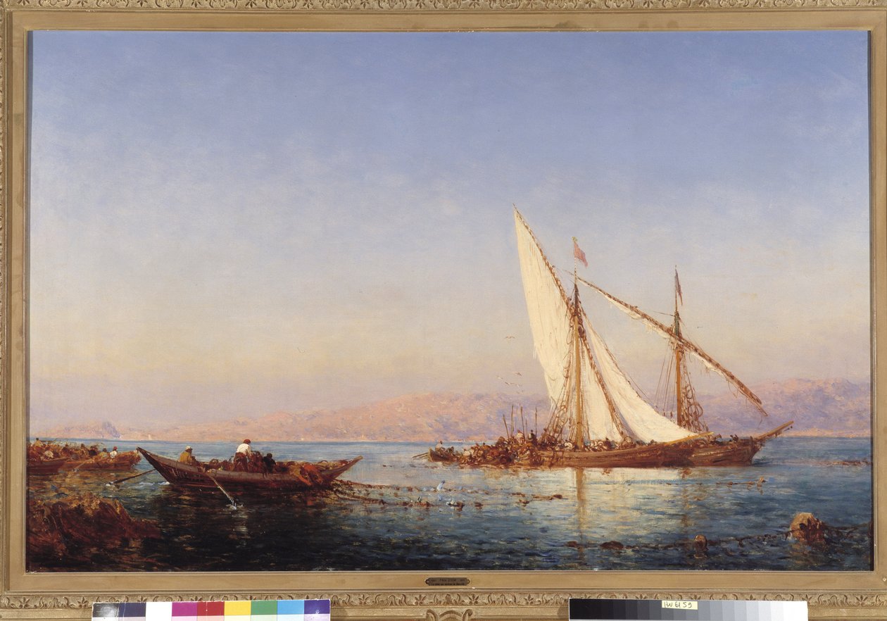 Fiske i Marseille Maleri av Felix Ziem (1821-1911) 1911 Obligatorisk omtale: Samlingsstiftelsen mht. de Provence, Marseille av Félix Ziem