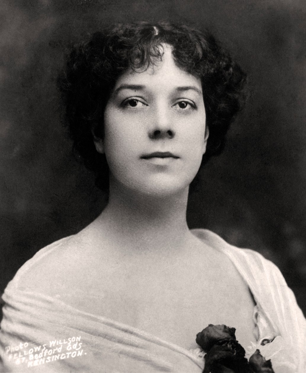 Clara Ellen Butt 1872-1936, engelsk kontralto, tidlig på 1900-tallet. av Fellows Willson