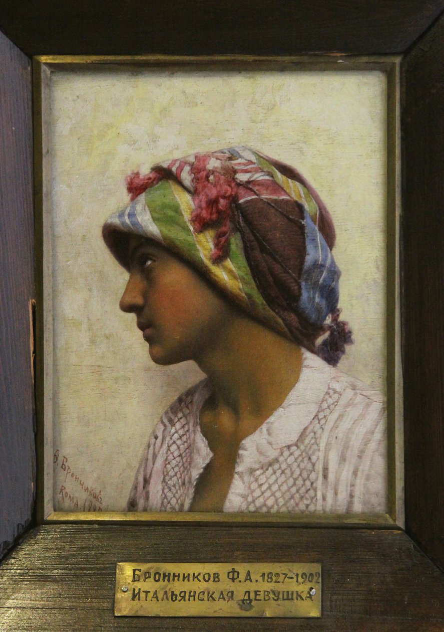 Den italienske jenta, 1880 av Feodor Andreyevich Bronnikov