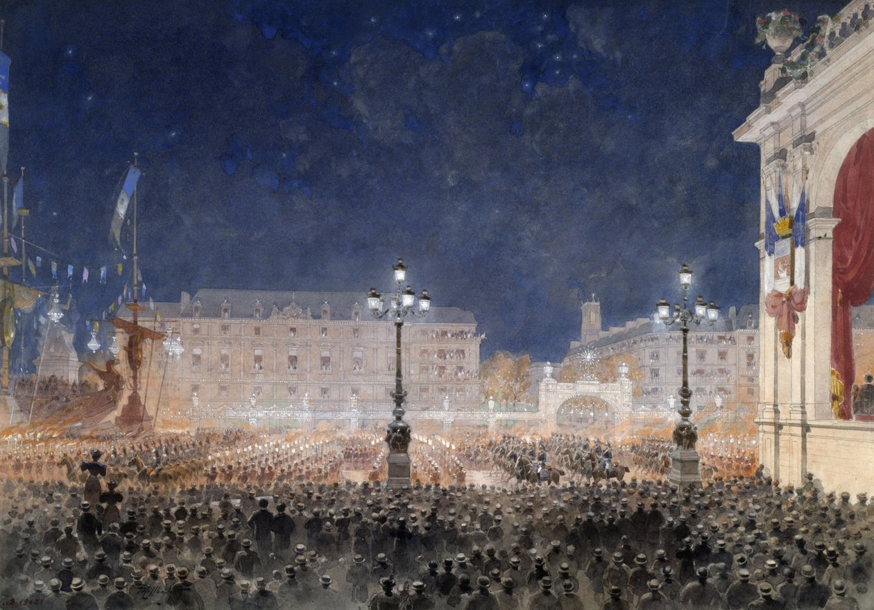 Torchlight retreat på Place de l