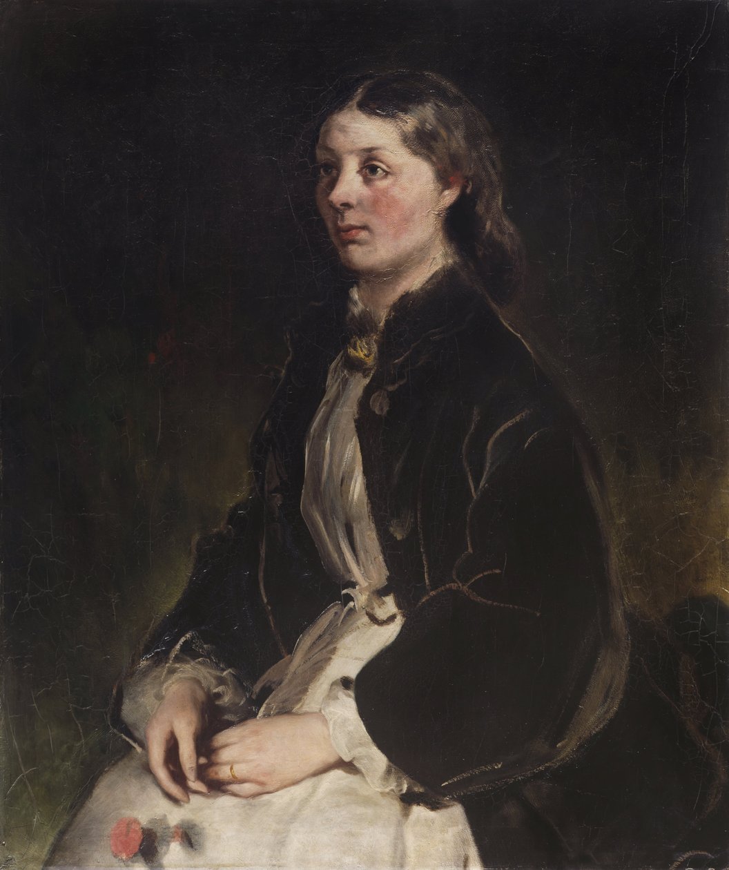 Portrett av baronessen Christine von Schönberg av Louis Ferdinand von Rayski