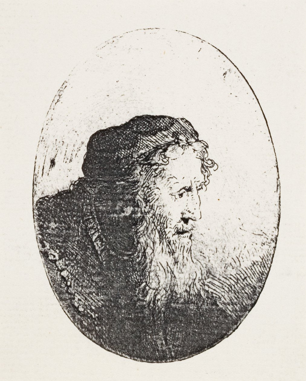 Skjegget gammel mann, ca. 1644-46 av Ferdinand Bol