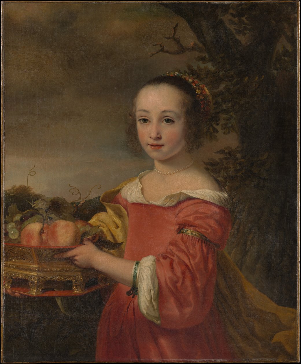 Petronella Elias (1648–1667) med en fruktkurv av Ferdinand Bol