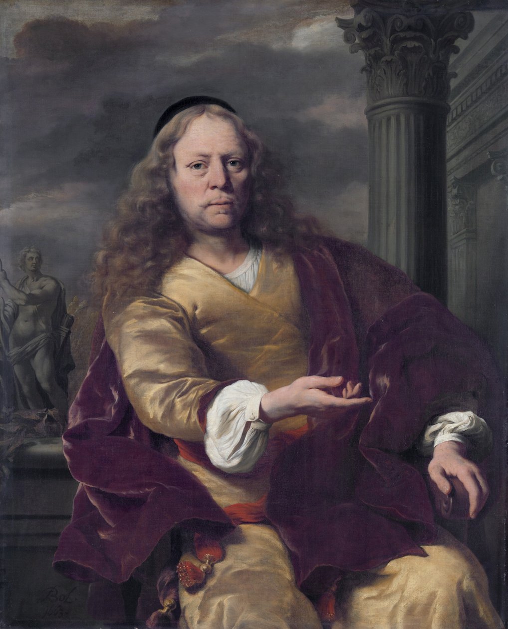 Portrett av en mann av Ferdinand Bol