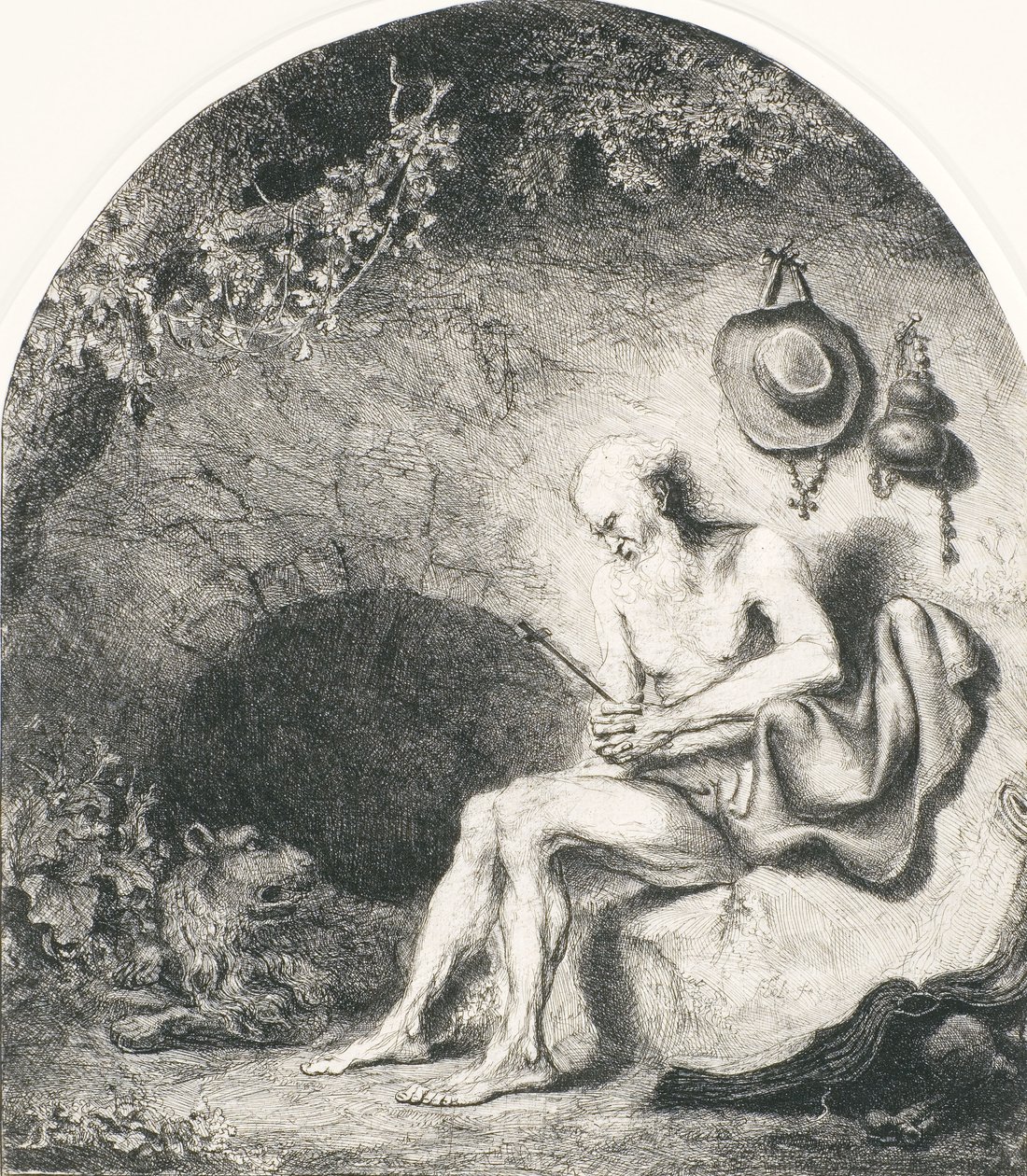 Saint Hieronymus, 1644 av Ferdinand Bol