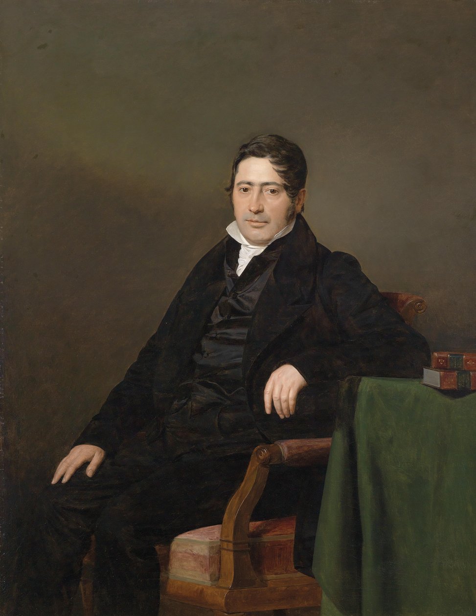 Portrett av universitetsprofessoren Dr. med. Sigmund Caspar Fischer (1793-1860) av Ferdinand Georg Waldmuller