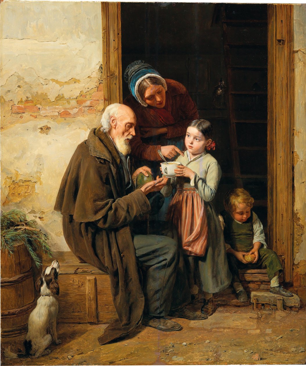 Den milde gaven av Ferdinand Georg Waldmuller