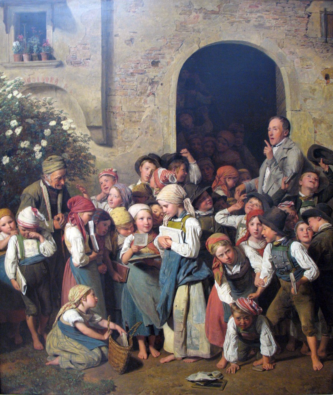Etter skolen av Ferdinand Georg Waldmuller