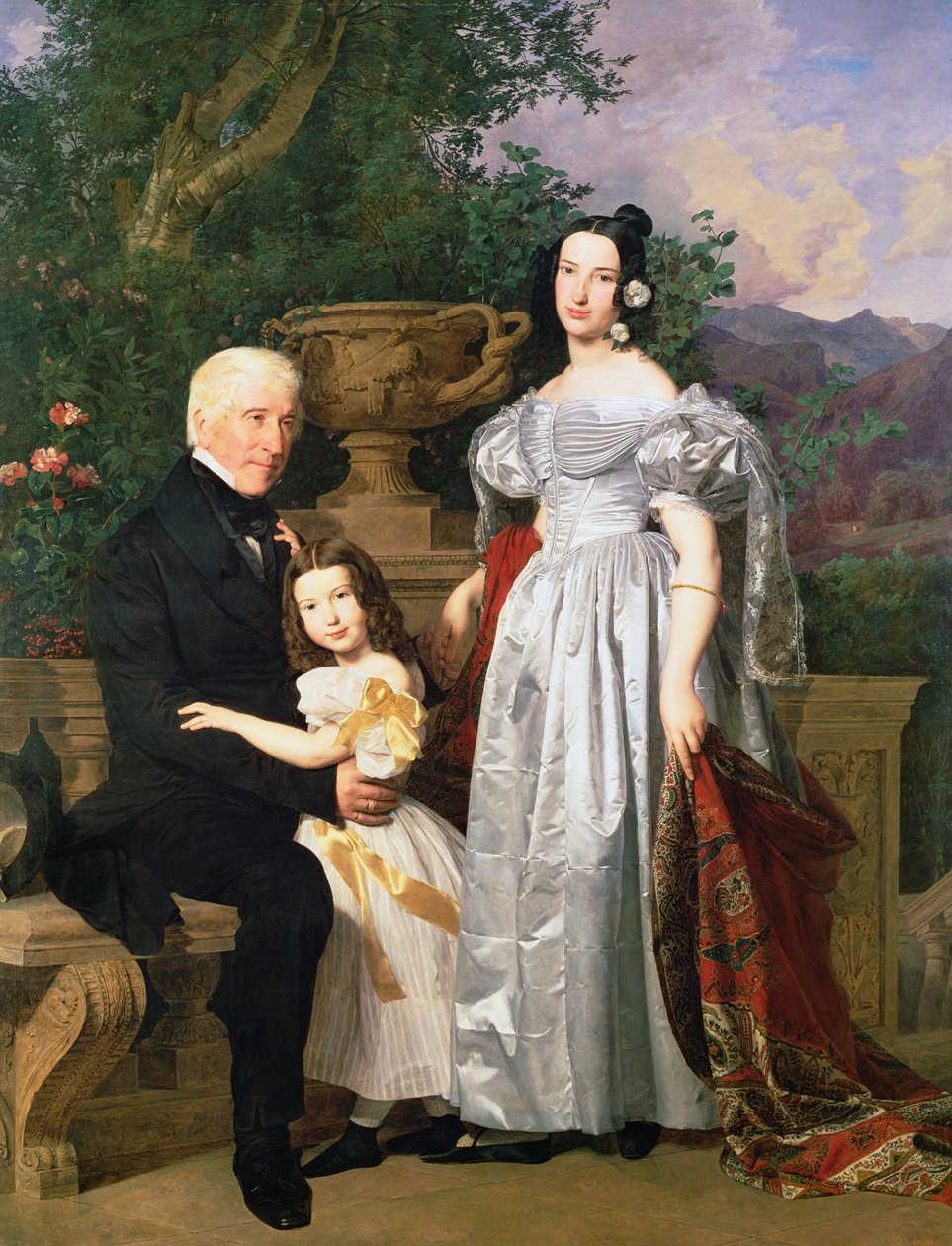 Kerzman-familien, ca. 1840 av Ferdinand Georg Waldmuller