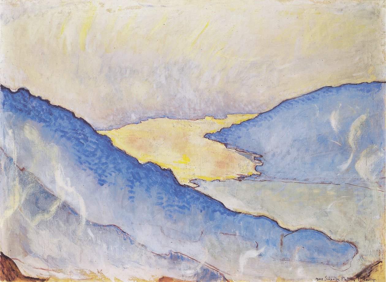 Abendnebel am Thunersee av Ferdinand Hodler