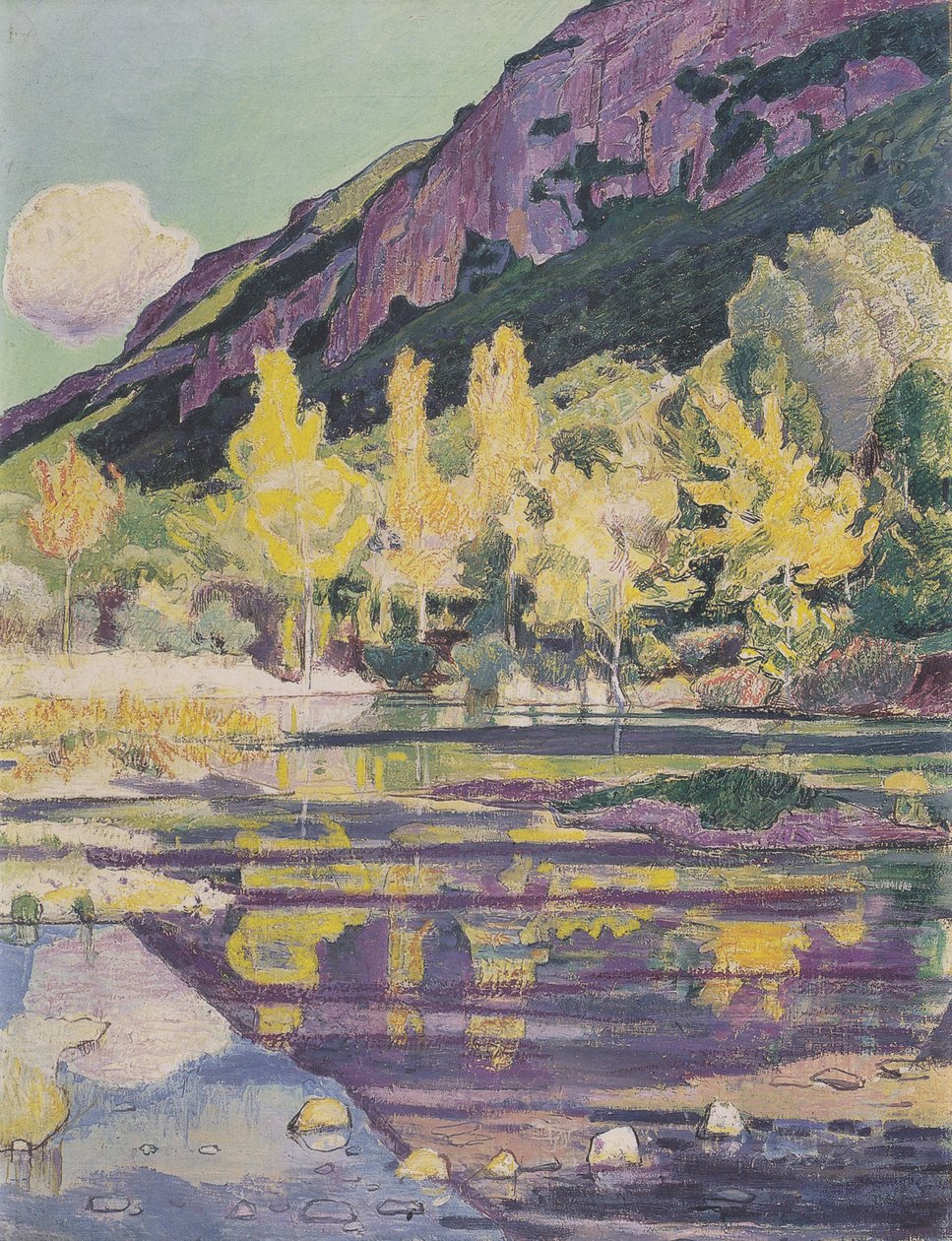 Am Fuss fra Petit Salève av Ferdinand Hodler