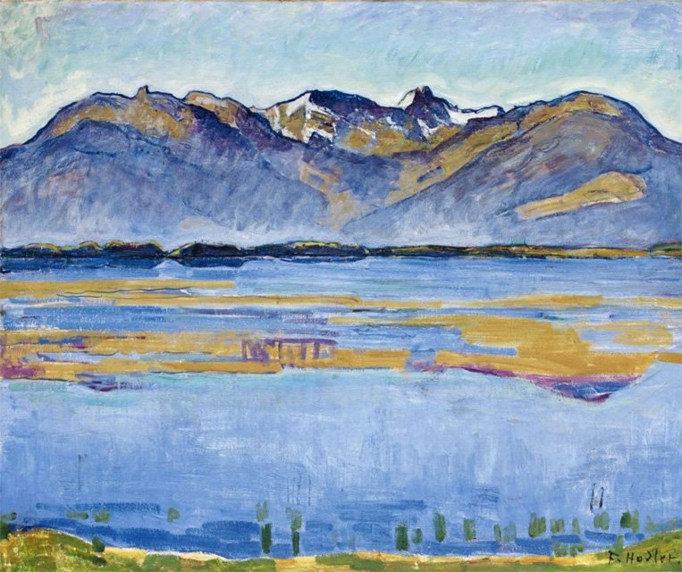 Montana -innsjøen av Ferdinand Hodler