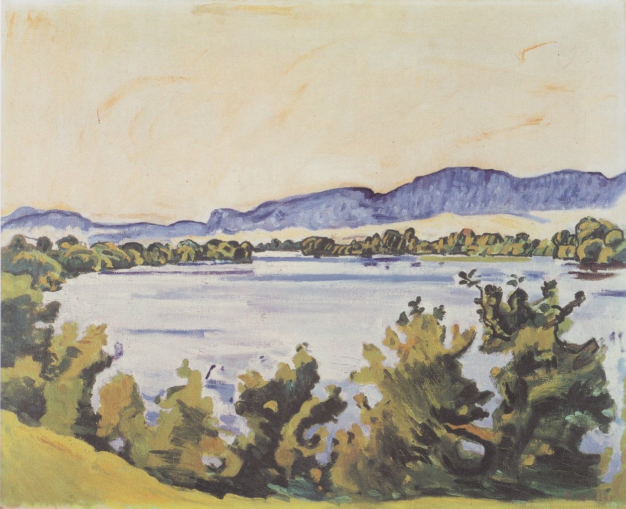 The Aare nær Solothurn av Ferdinand Hodler