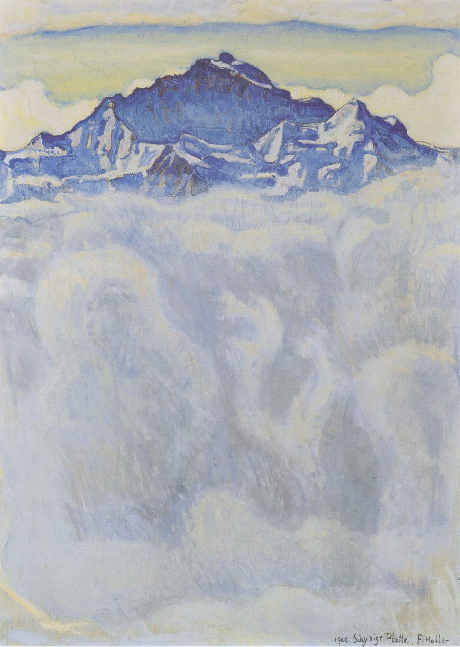 Jomfruen over tåkehavet av Ferdinand Hodler
