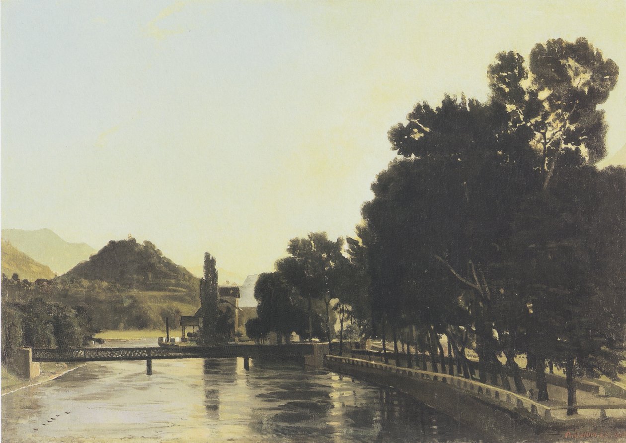 En morgen i nærheten av Interlaken av Ferdinand Hodler