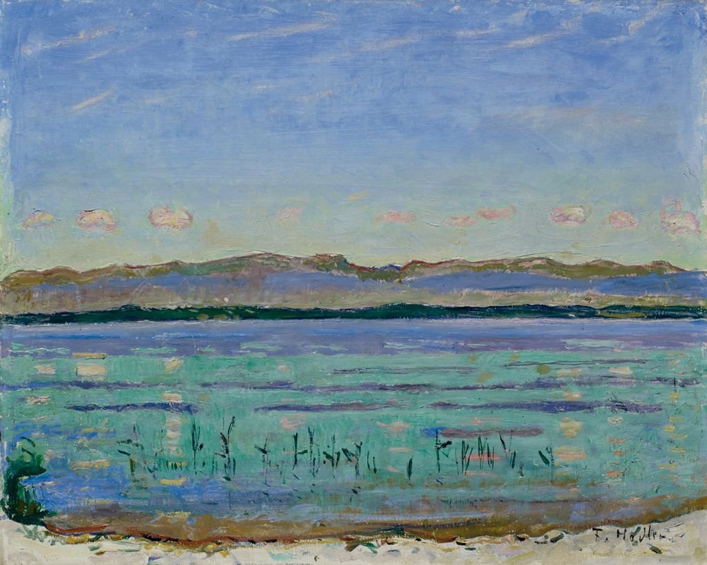 Genfersjøen med Jura av Ferdinand Hodler