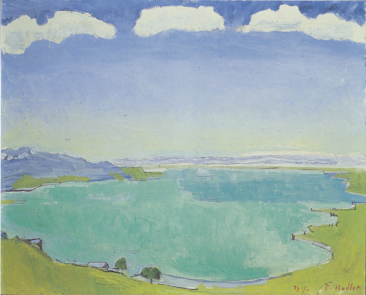 Genfersjøen fra Caux av Ferdinand Hodler