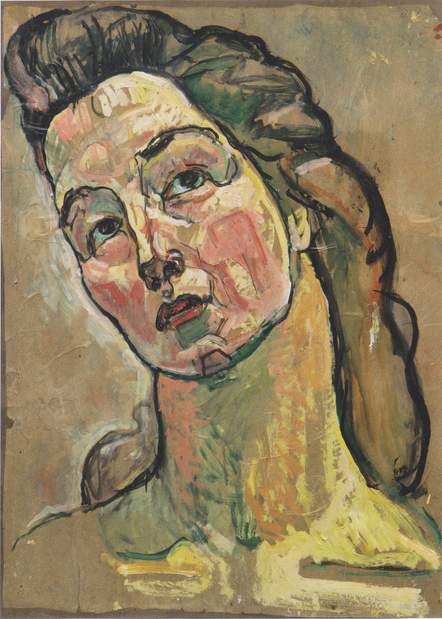 Portrettstudie for "View into Infinity" av Ferdinand Hodler