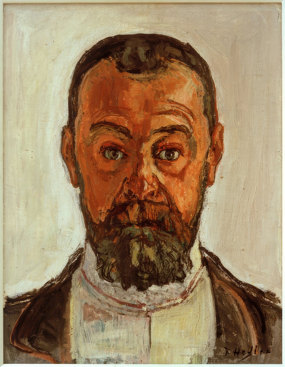 Selvportrett med store øyne II av Ferdinand Hodler