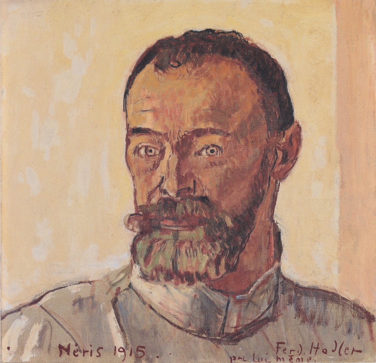 Selvportrett av Néris av Ferdinand Hodler