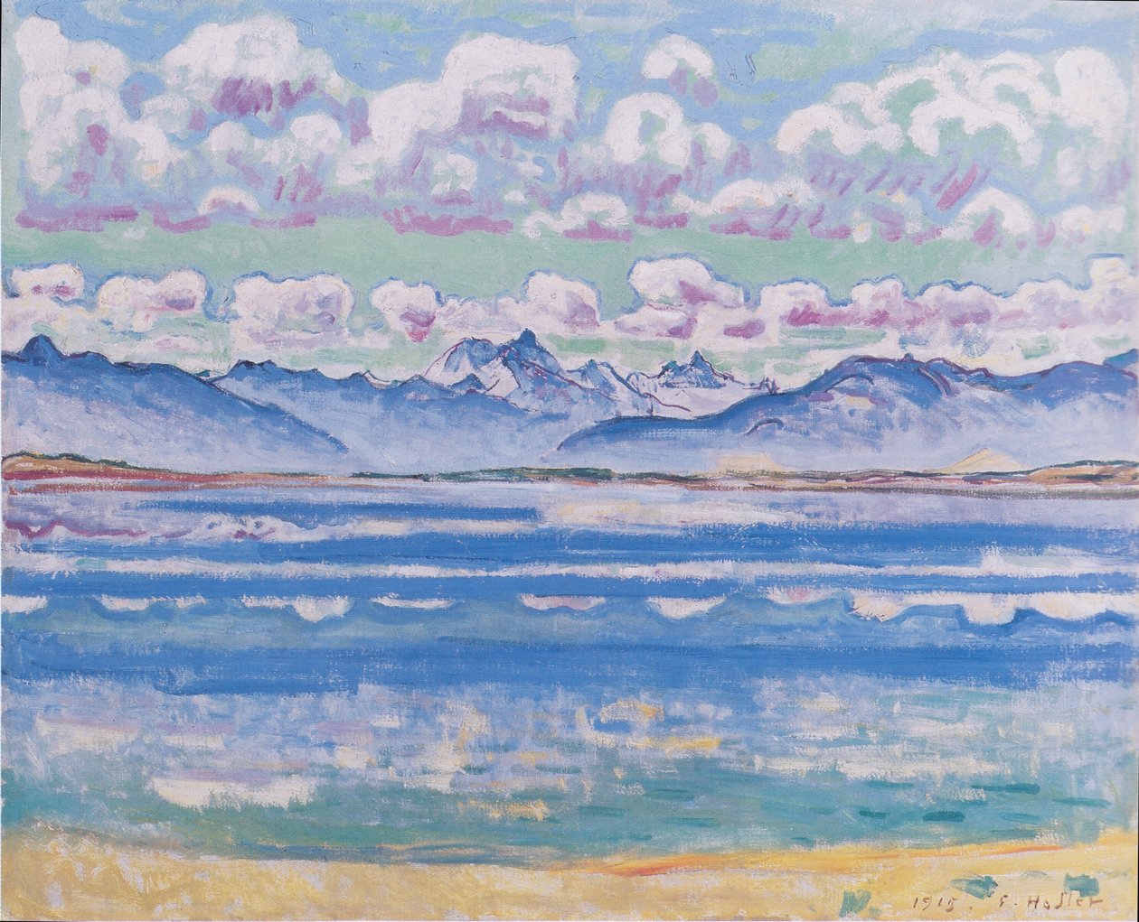 Weisshorn fra Montana av Ferdinand Hodler