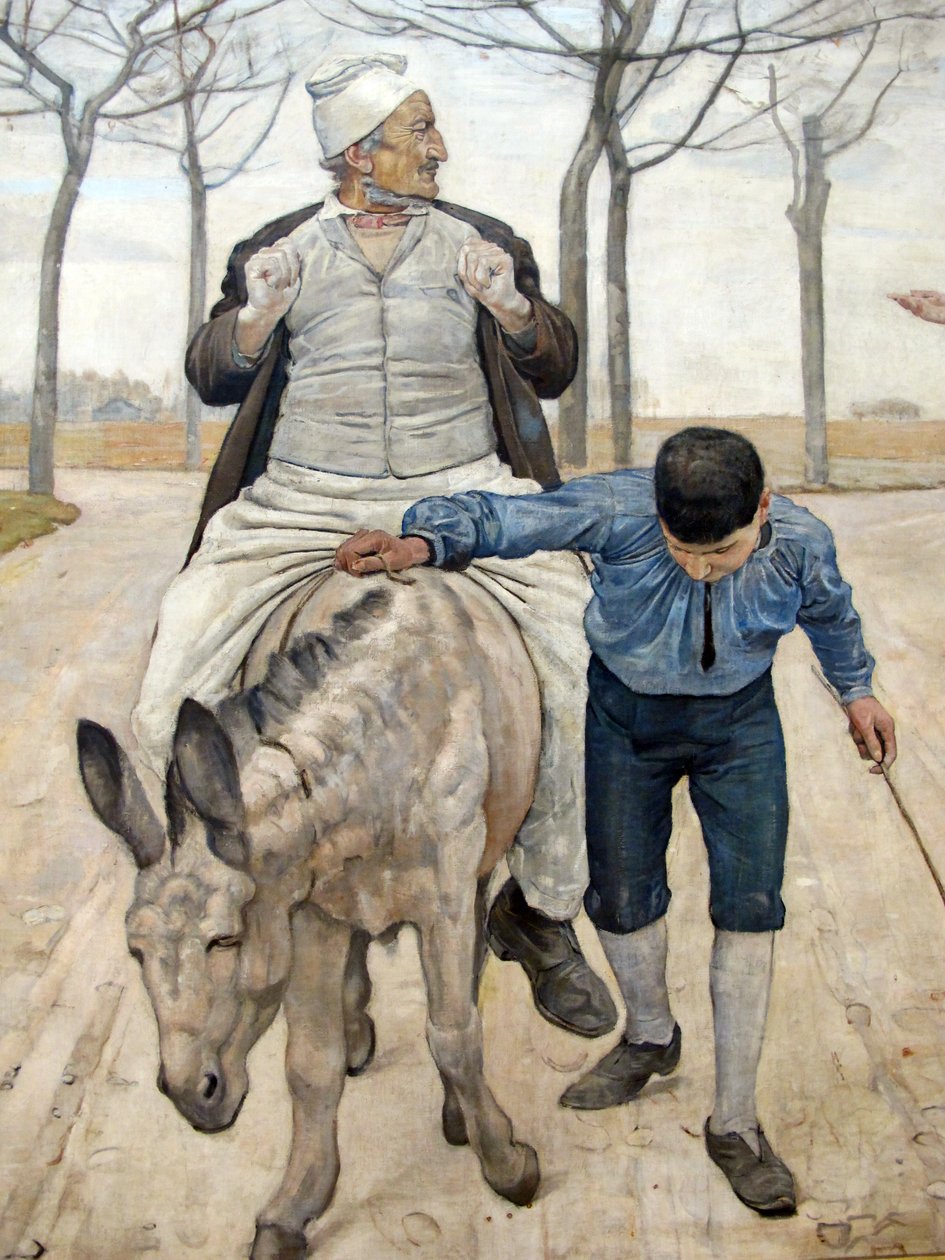 mølleren, sønnen og eselet av Ferdinand Hodler