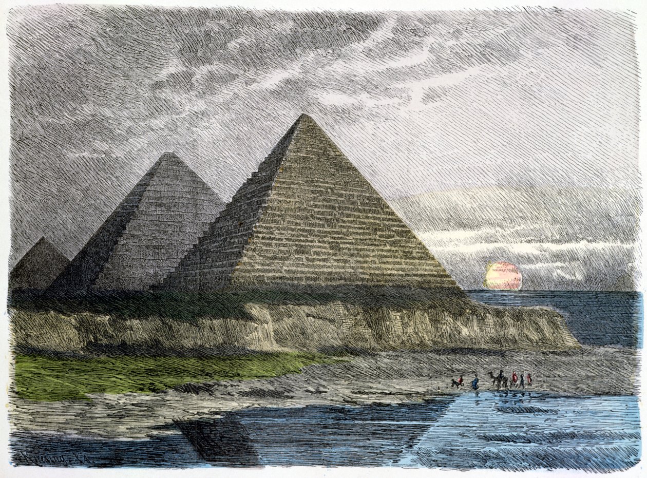 Pyramidene i Giza, fra en serie av 