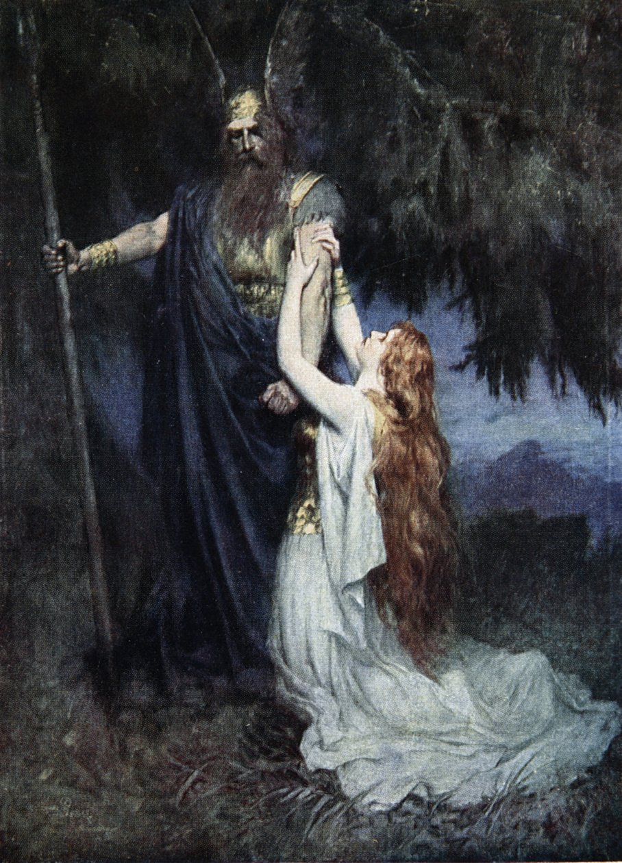 Brunhilde knelte ved føttene hans, fra 