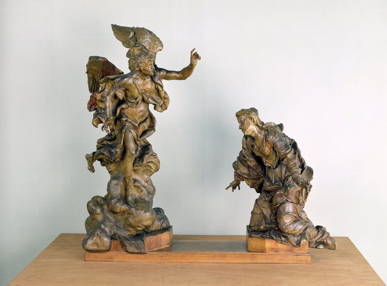 Bebudelsen, ca. 1725 (tre) av Ferdinand Maximilian Brokof