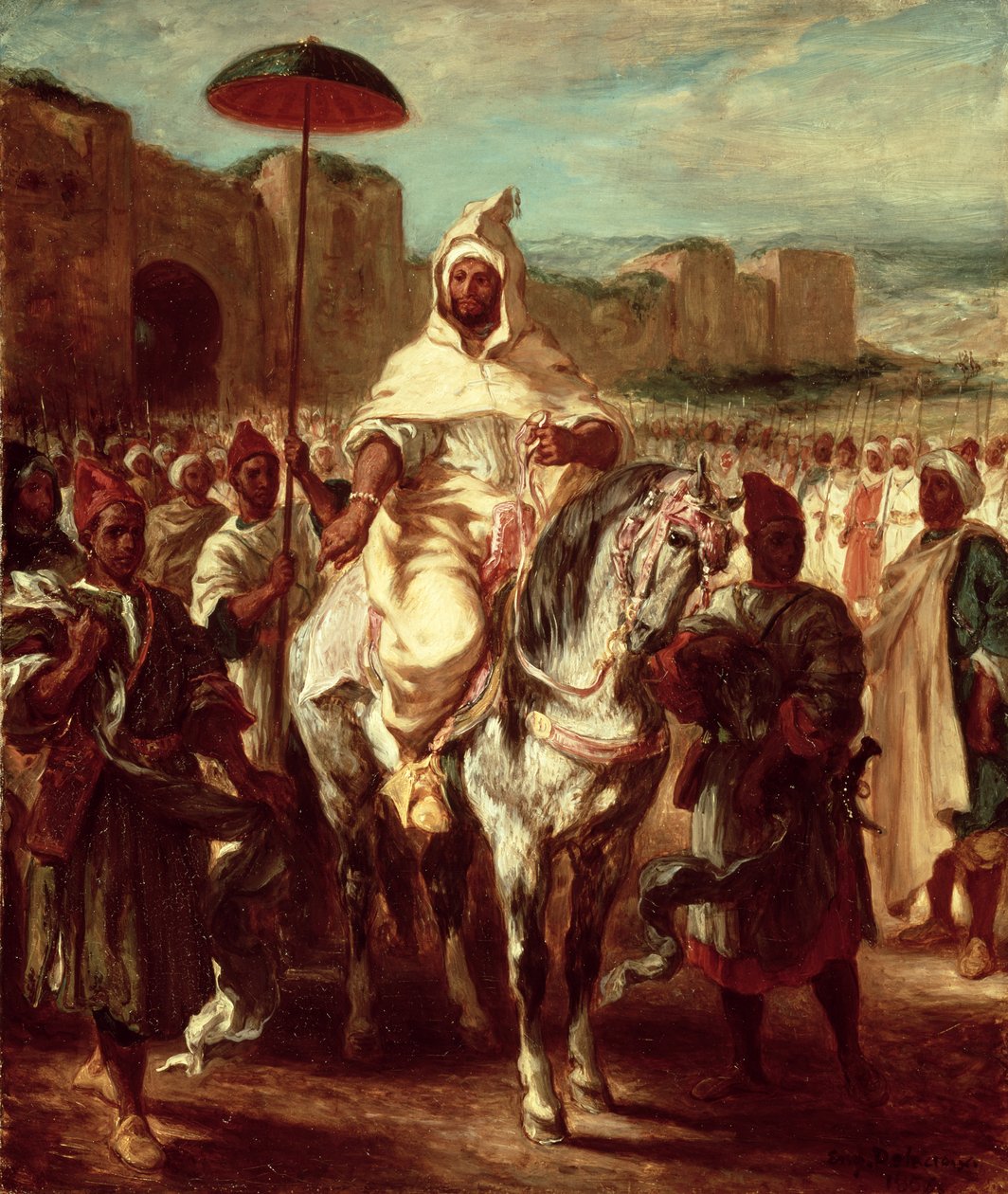 Abd Ar-Rahman, sultan av Marokko, 1845 av Ferdinand Victor Eugene Delacroix