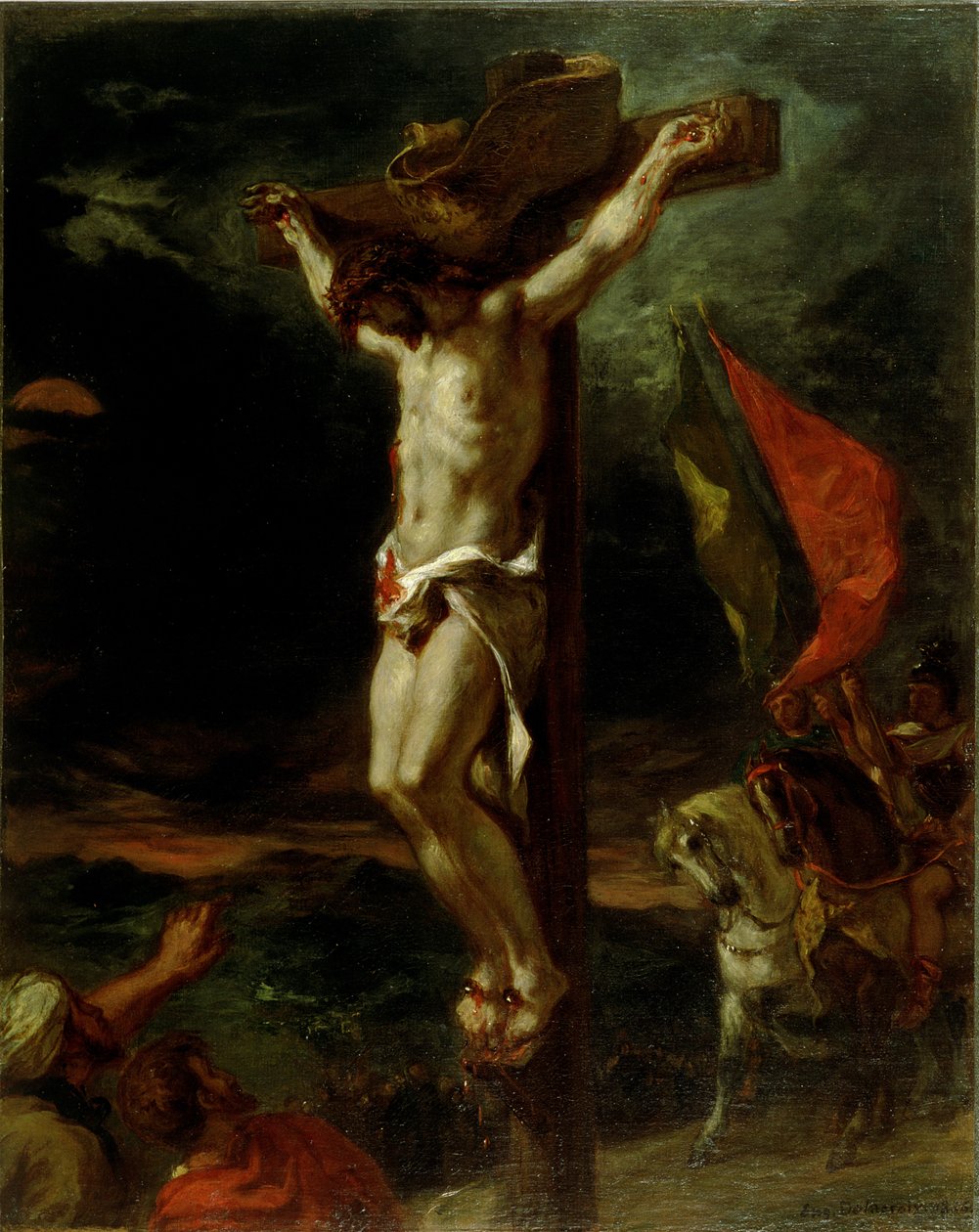 Kristus på korset, 1846 av Ferdinand Victor Eugene Delacroix