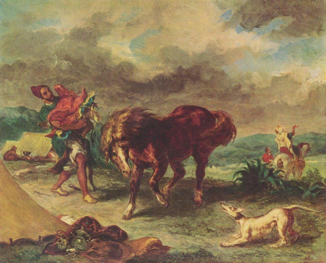 Marokkaneren og hesten hans av Ferdinand Victor Eugene Delacroix