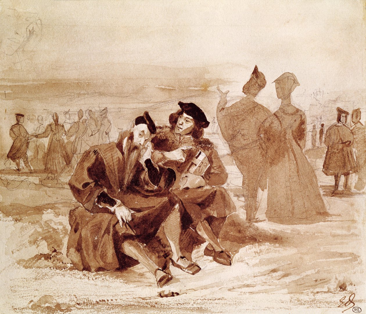 Faust og Wagner i samtale på landsbygda, fra 