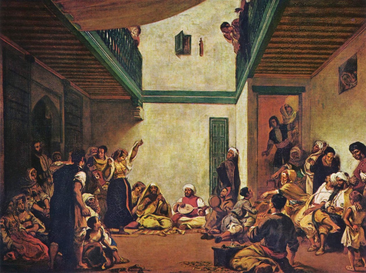 Jødisk bryllup i Marokko av Ferdinand Victor Eugene Delacroix