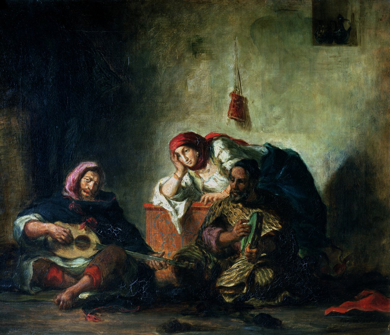 Jødiske musikere i Mogador, 1847 av Ferdinand Victor Eugene Delacroix