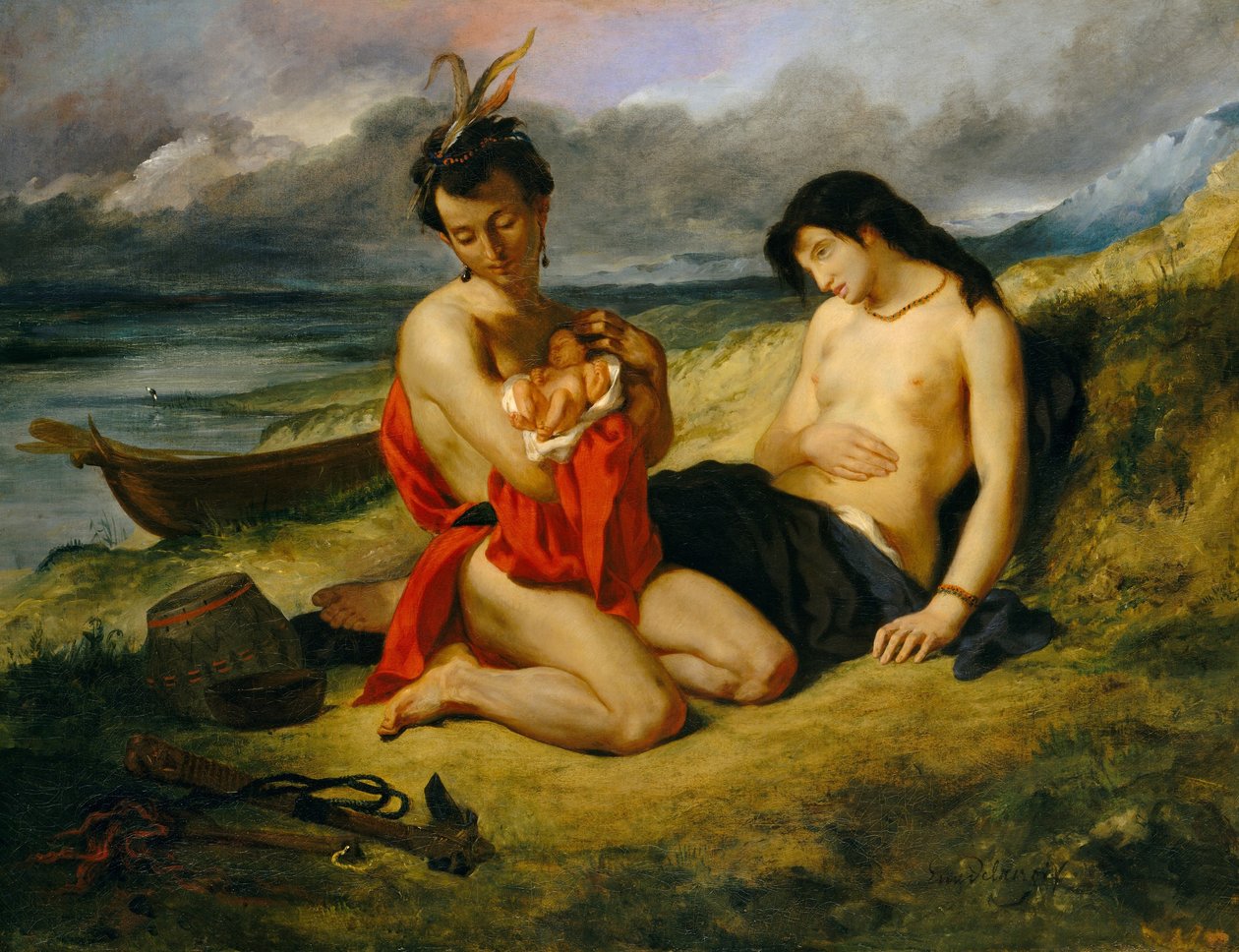 Natchez av Ferdinand Victor Eugene Delacroix