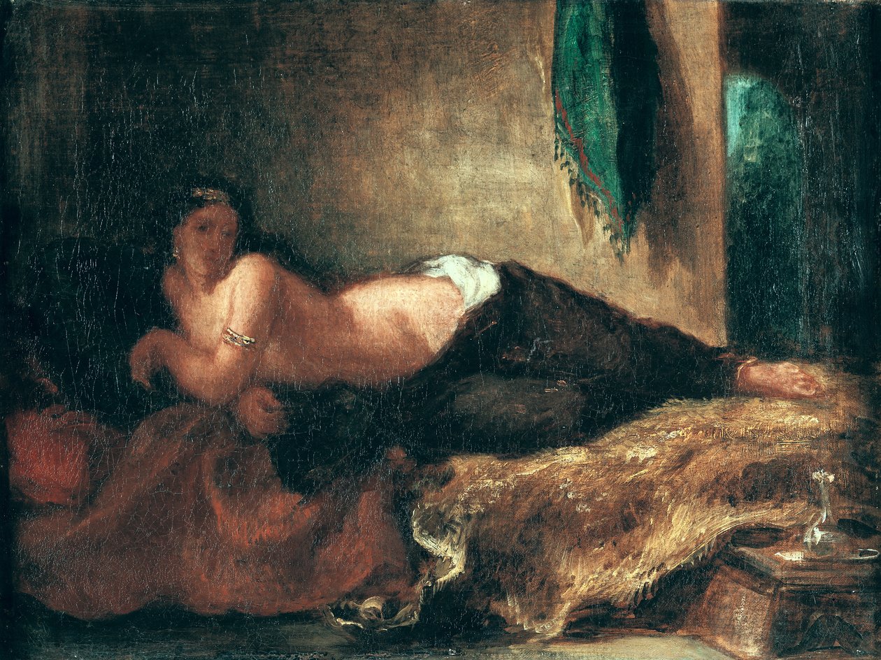 Odalisk av Ferdinand Victor Eugene Delacroix