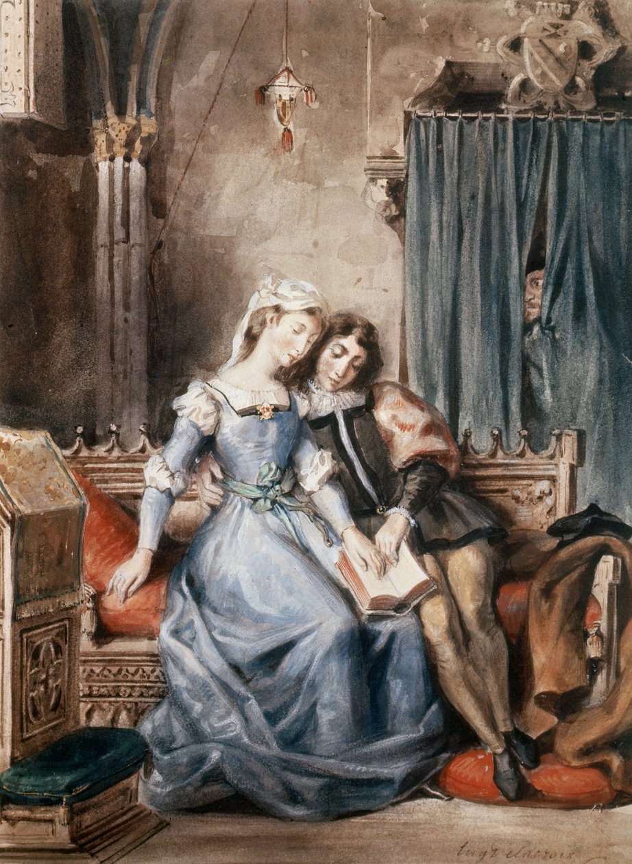 Paolo Malatesta og Francesca da Rimini av Ferdinand Victor Eugene Delacroix