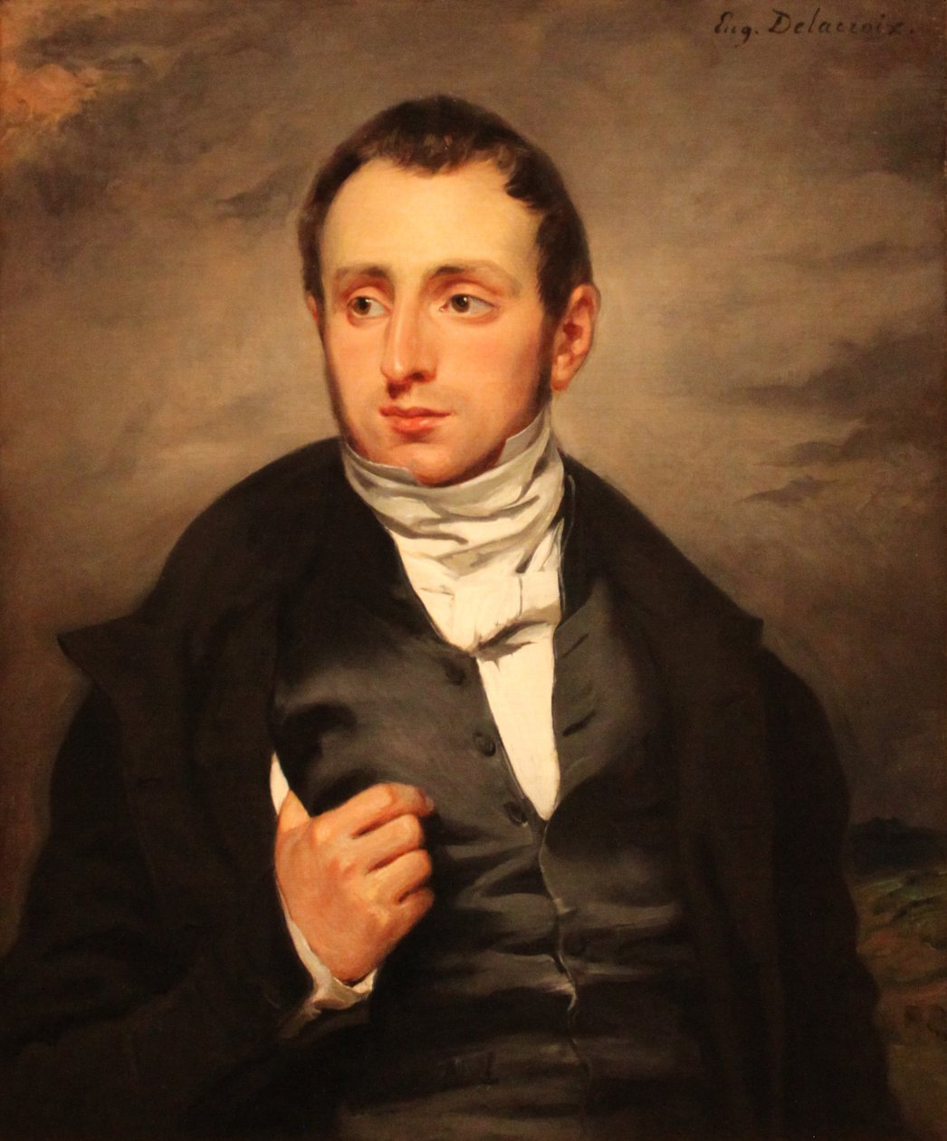 Portrett av Dr. François-Marie Desmaisons av Ferdinand Victor Eugene Delacroix