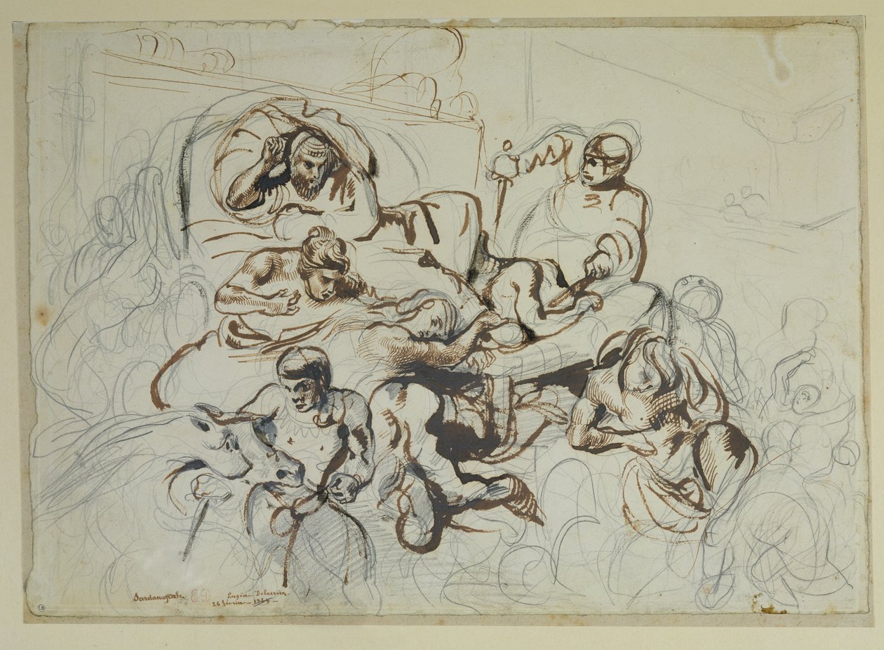 Studie for Sardanapalus