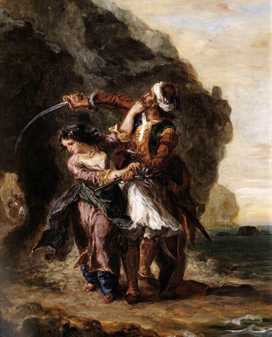 Bruden til Abydos av Ferdinand Victor Eugene Delacroix