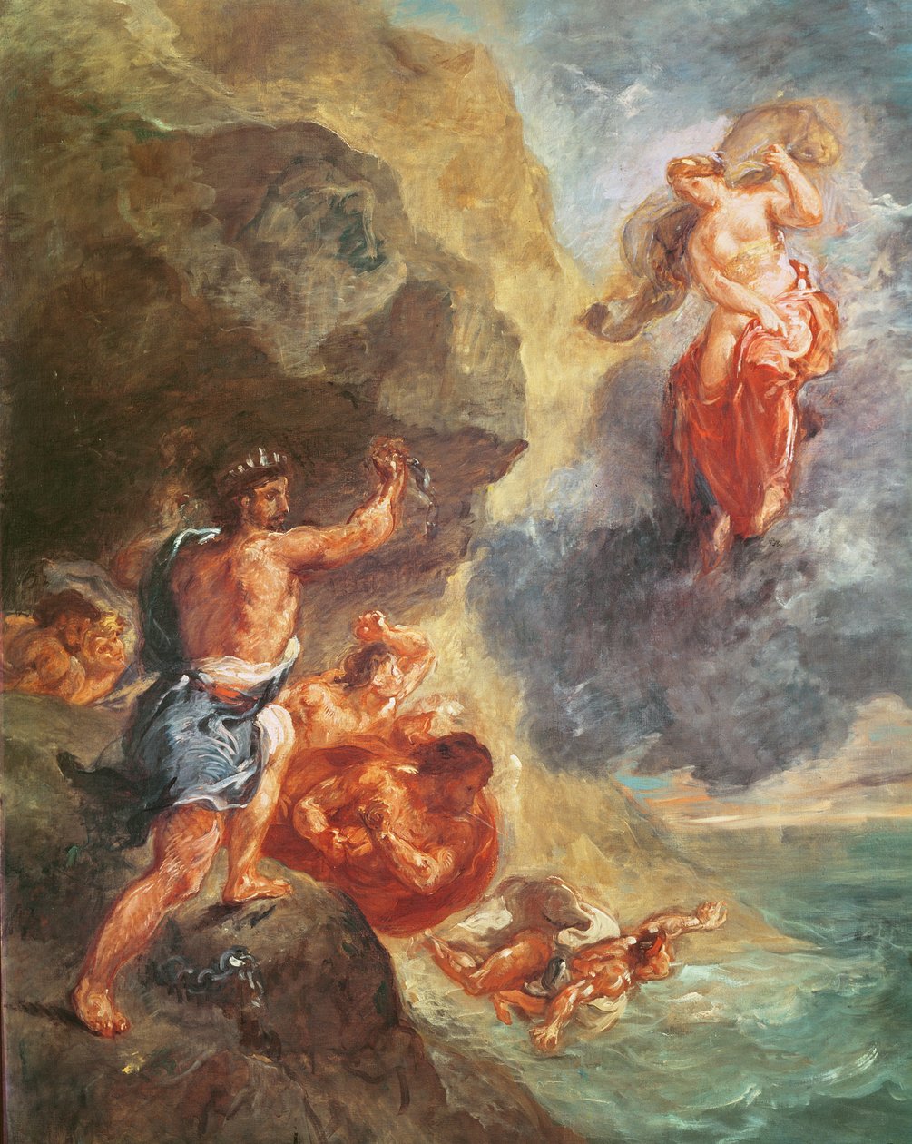 Winter, fra Four Seasons-serien: Juno and Aeolus, 1862 av Ferdinand Victor Eugene Delacroix