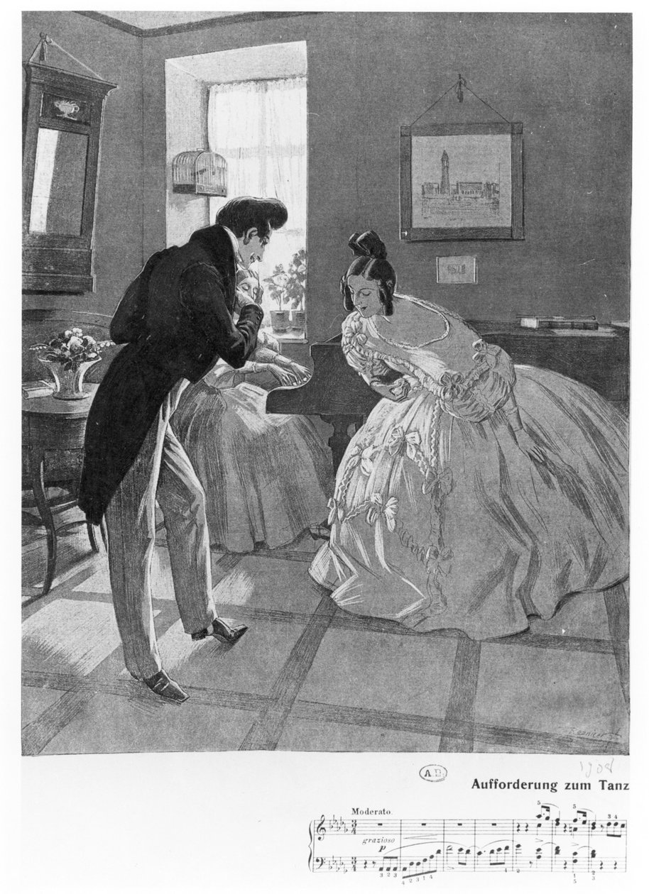 En invitasjon til dans, 1908 av Ferdinand von Reznicek