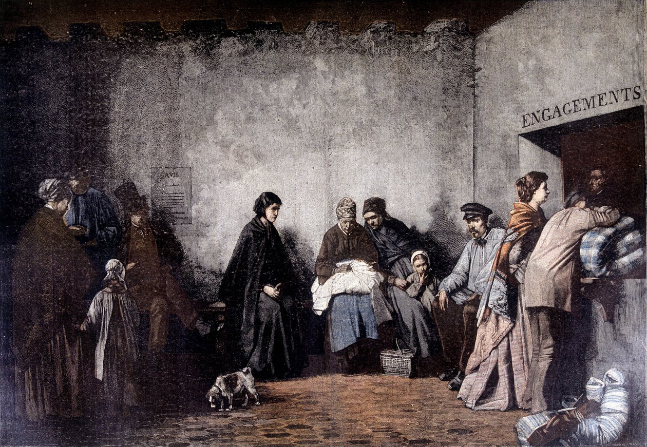 The Mount of Piety - fra maleriet av Heilbuth - i "" Le Petite Journal"" desember 1895 av Ferdinand (after) Heilbuth