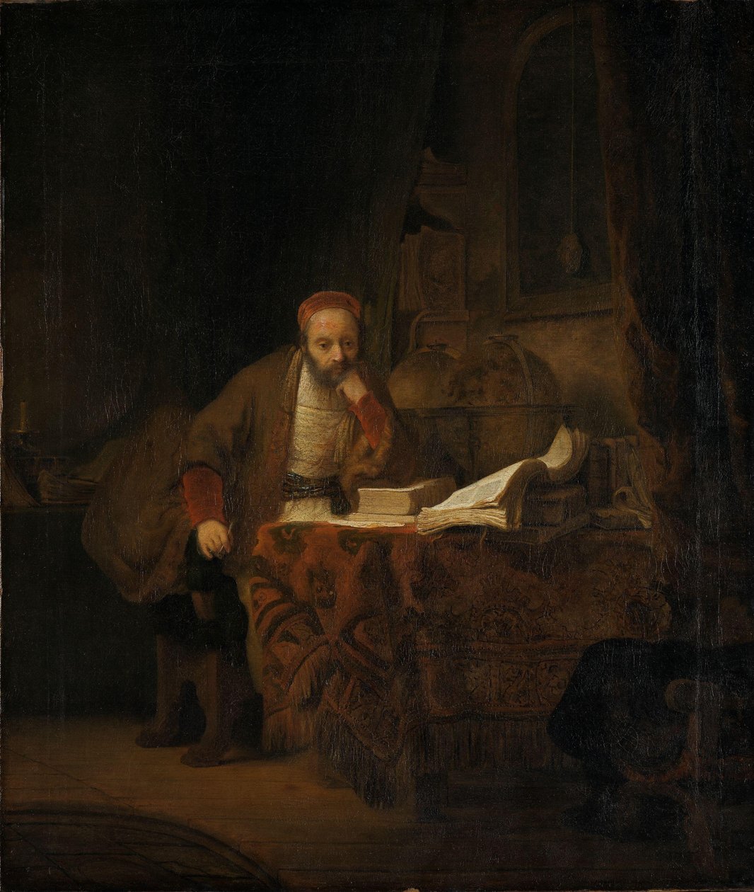 A Scholar in his Study, ca. 1640 (olje på lerret) av Ferdinand Bol