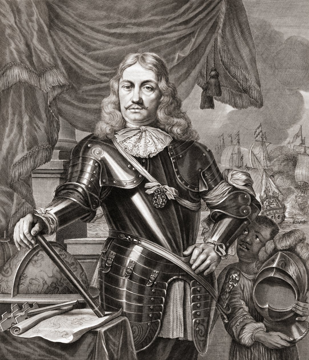 Cornelis Maartenszoon Tromp, etter en gravering av Lambert Visscher fra et maleri av Ferdinand Bol av Ferdinand Bol