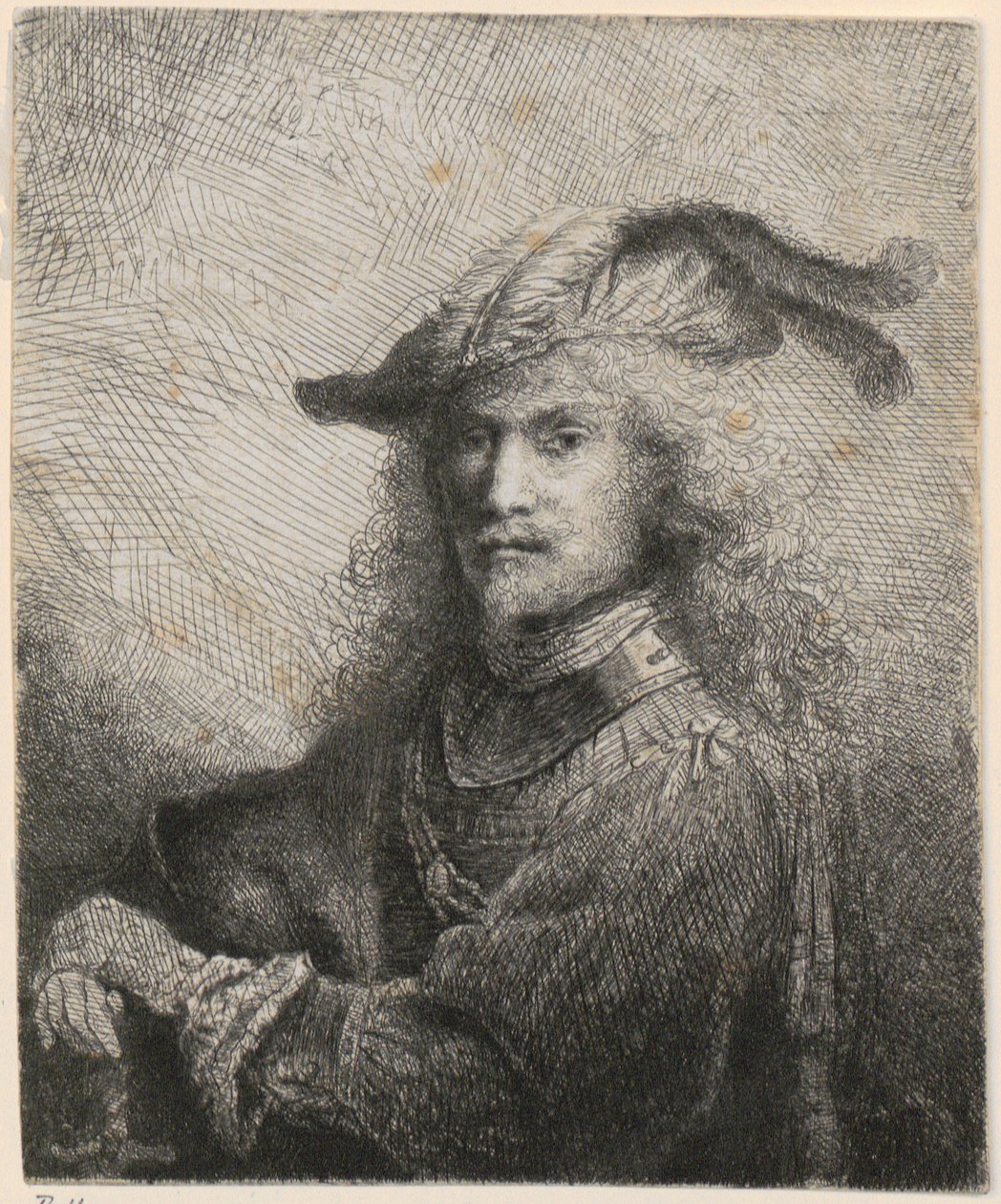 Portrett av en offiser (muligens kunstnerens selvportrett?) av Ferdinand Bol