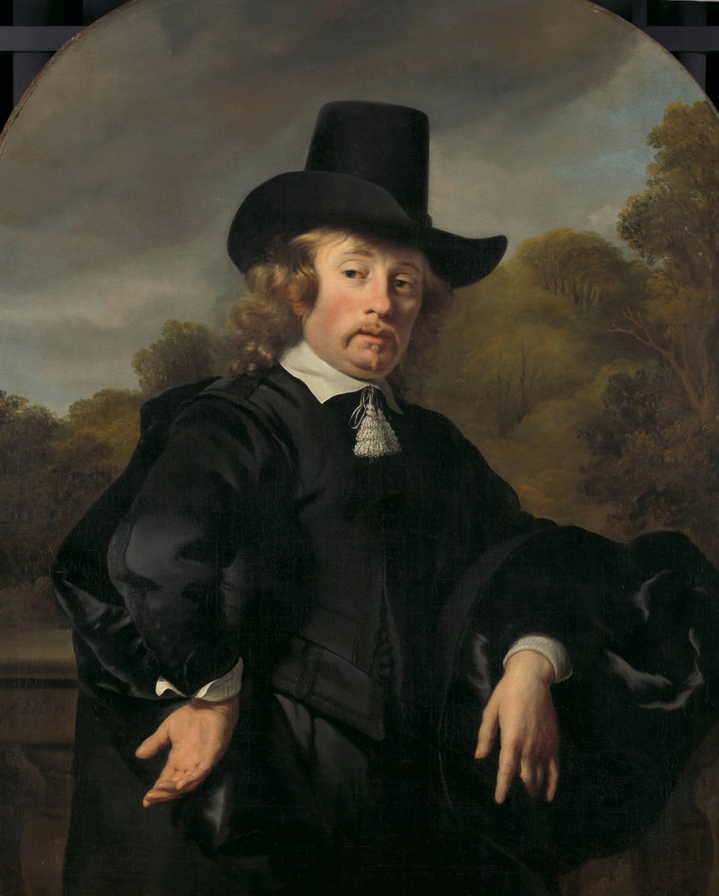 Portrett av Roelof Meulenaer Roelof Meulenaer (1618/19-1691). Amsterdam Mercantile Courier eller Postmaster på Antwerp Route av Ferdinand Bol