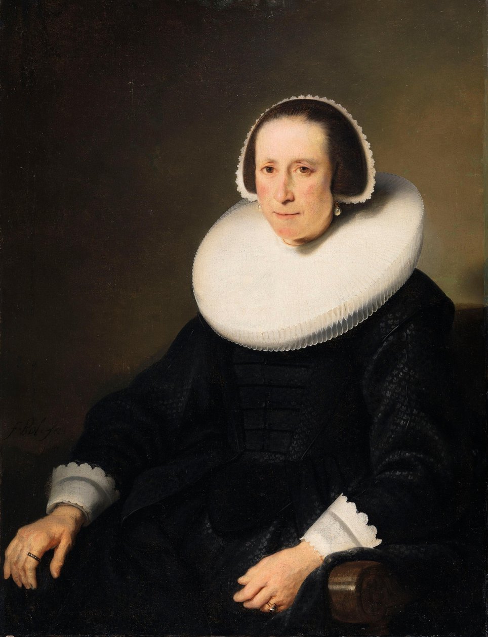 Portrett av en dame av Ferdinand Bol