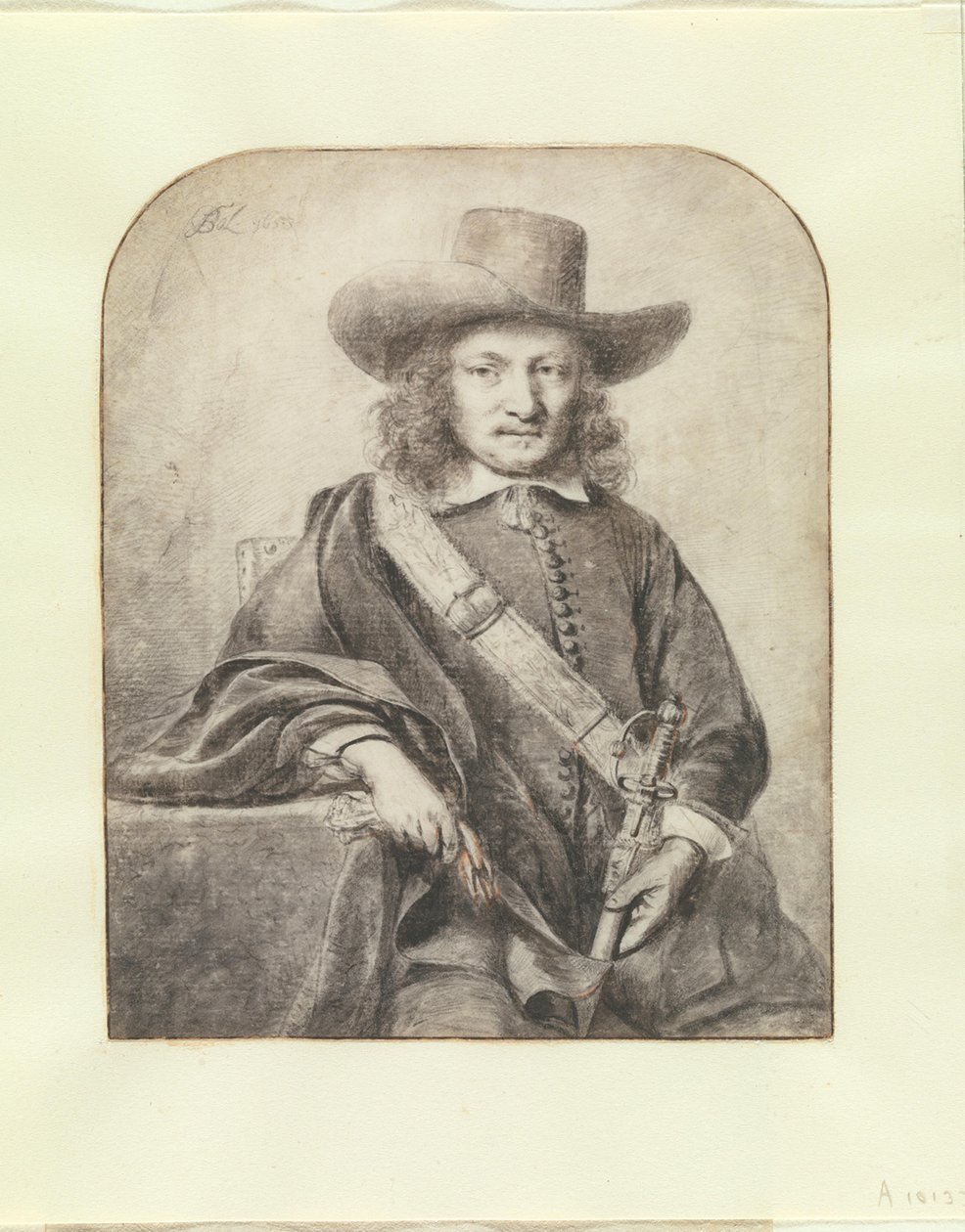 Portrett av en offiser fra Gouda av Ferdinand Bol